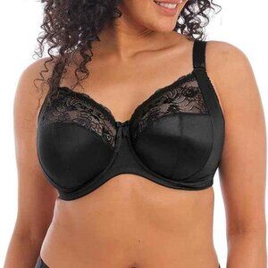 Elomi Women's Morgan Stretch Banded Bra in Black- Size 36J- New!